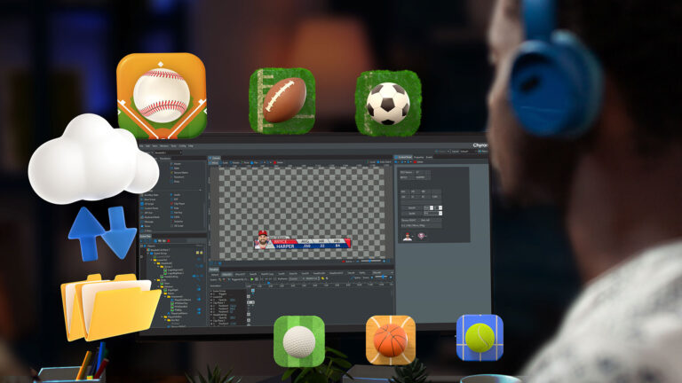 An image showing how easily sports stats integrate into PRIME CG's real-time motion graphics