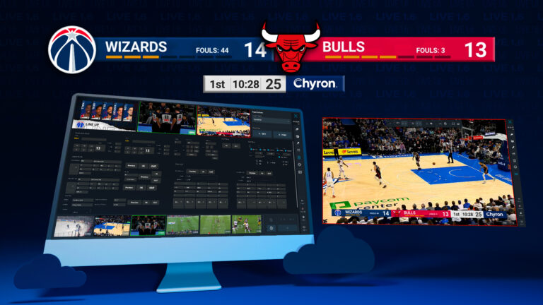 Chyron LIVE's master control panels for graphics playout